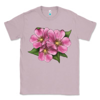 Lilac Wild Prairie Rose Illustrations Classic Tee - LillyAllenDesigns