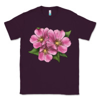 Plum Wild Prairie Rose Illustrations Classic Tee - LillyAllenDesigns
