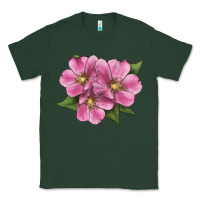 Sports Green Wild Prairie Rose Illustrations Classic Tee - LillyAllenDesigns