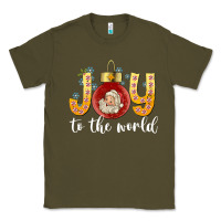 Army Green Joy To The World Classic Tee - CowhideDigitalArt