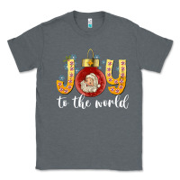 Charcoal Heather Joy To The World Classic Tee - CowhideDigitalArt