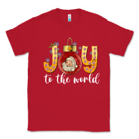 Red Joy To The World Classic Tee - CowhideDigitalArt