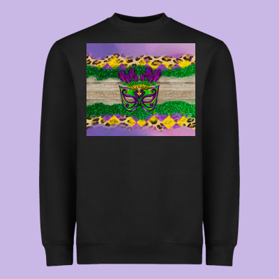 Mardi Gras Mask Heavyweight Sweatshirt Designed By Adodesignshop