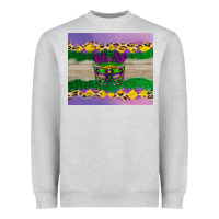 Heather Grey mardi gras mask Heavyweight Sweatshirt - AdoDesignShop