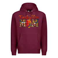 Burgundy Firefighter Mom Premium Hoodie - texasbilliewilder