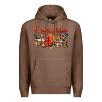 Chestnut Firefighter Mom Premium Hoodie - texasbilliewilder