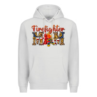 Dove Grey Firefighter Mom Premium Hoodie - texasbilliewilder