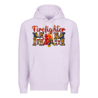 Lilac Firefighter Mom Premium Hoodie - texasbilliewilder
