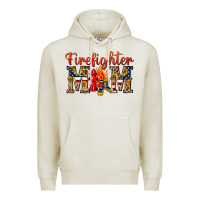 Oatmeal Heather Firefighter Mom Premium Hoodie - texasbilliewilder