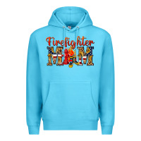 Ocean Blue Firefighter Mom Premium Hoodie - texasbilliewilder
