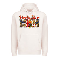 Pale Pink Firefighter Mom Premium Hoodie - texasbilliewilder