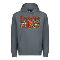 Rock Firefighter Mom Premium Hoodie - texasbilliewilder