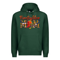 Sports Green Firefighter Mom Premium Hoodie - texasbilliewilder