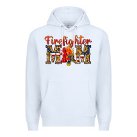 White Firefighter Mom Premium Hoodie - texasbilliewilder