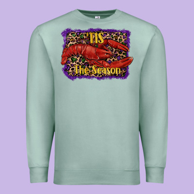Mardi Gras This The Season Lobster Premium Sweatshirt Designed By Ranaportraitstore
