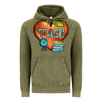 Vintage Olive teach heart Vintage Hoodie - JahusDesignShop