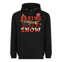 Black baking through the snow christmas Heavyweight Hoodie - Jasminsmagicworld