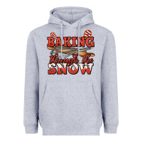 Heather Grey baking through the snow christmas Heavyweight Hoodie - Jasminsmagicworld