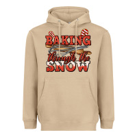 Mushroom baking through the snow christmas Heavyweight Hoodie - Jasminsmagicworld