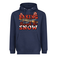 Navy baking through the snow christmas Heavyweight Hoodie - Jasminsmagicworld