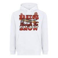 White baking through the snow christmas Heavyweight Hoodie - Jasminsmagicworld