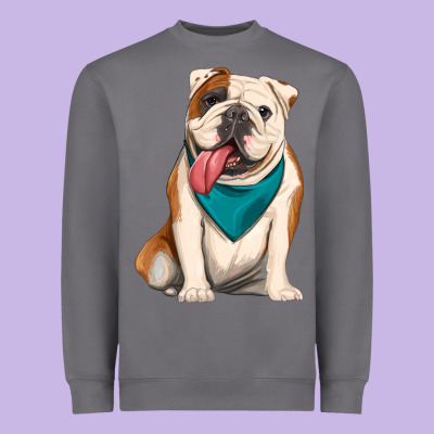 English Bulldog Heavyweight Sweatshirt Designed By Artiststas