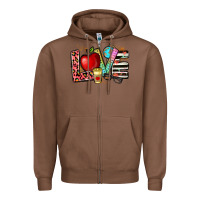 Chestnut love teacher Zipper Hoodie - NancyCooperArtShop