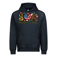 Navy Peace Love Army Christmas 4th of july Urban Hoodie - HowdyJamesFarm