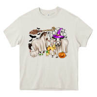 Cream halloween farm animals Heavy Core Tee - Zillion Design Studio