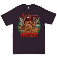 Plum Highland Heifer Christmas Premium Tee - RanaPortraitStore