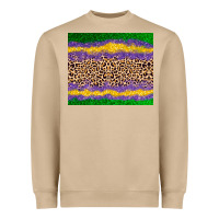 Mushroom mardi gras leopard Heavyweight Sweatshirt - AdoDesignShop