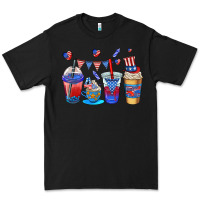 Black 4th of july coffee cups Premium Tee - AdoDesignShop