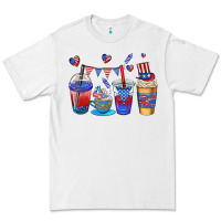 White 4th of july coffee cups Premium Tee - AdoDesignShop