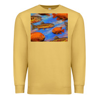 Antique Gold California Golden Trout Garibaldi Fish Background Premium Sweatshirt - Bettercallsaul