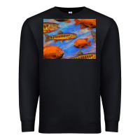 Black California Golden Trout Garibaldi Fish Background Premium Sweatshirt - Bettercallsaul
