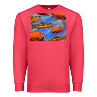 Cardinal California Golden Trout Garibaldi Fish Background Premium Sweatshirt - Bettercallsaul