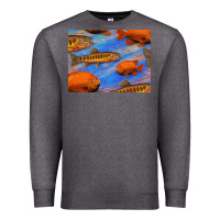 Charcoal Heather California Golden Trout Garibaldi Fish Background Premium Sweatshirt - Bettercallsaul