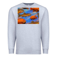 Heather Grey California Golden Trout Garibaldi Fish Background Premium Sweatshirt - Bettercallsaul