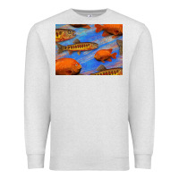 Oatmeal Heather California Golden Trout Garibaldi Fish Background Premium Sweatshirt - Bettercallsaul