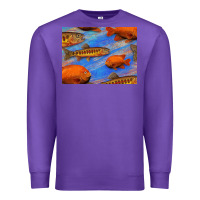 Purple California Golden Trout Garibaldi Fish Background Premium Sweatshirt - Bettercallsaul