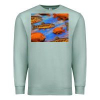 Seafoam California Golden Trout Garibaldi Fish Background Premium Sweatshirt - Bettercallsaul