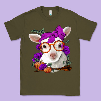 Cute Baby Lamb Halloween Classic Tee Designed By Jasminsmagicworld