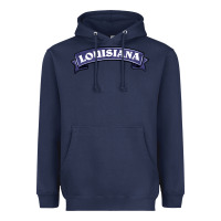 Navy louisiana Heavyweight Hoodie - BarkalooDesign