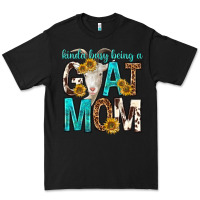 Black kinda busy being a goat mom Premium Tee - texasbilliewilder