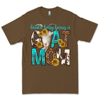 Cacao kinda busy being a goat mom Premium Tee - texasbilliewilder