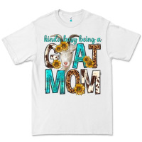 White kinda busy being a goat mom Premium Tee - texasbilliewilder