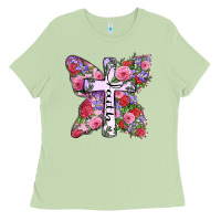 Matcha faith butterfly cross Ladies Tee - Zillion Design Studio
