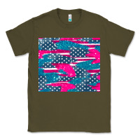 Army Green usa flag Classic Tee - AdoDesignShop