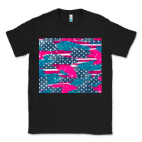Black usa flag Classic Tee - AdoDesignShop