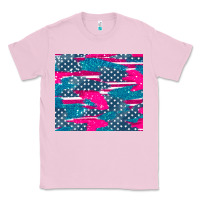 Bubblegum Pink usa flag Classic Tee - AdoDesignShop